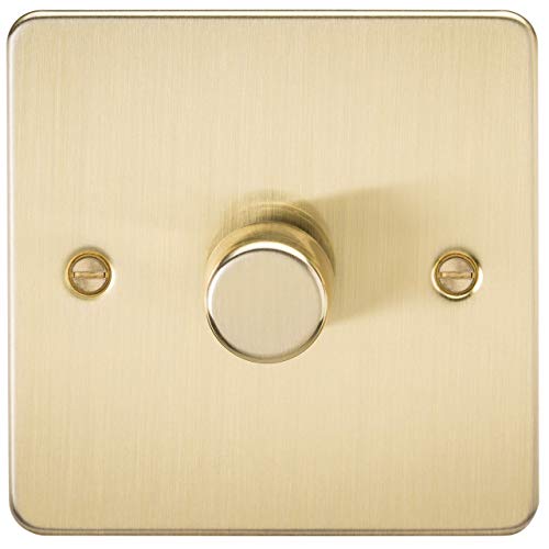 1G 2-way 10-200W (5-150W LED) Intelligent dimmer - Brushed Brass