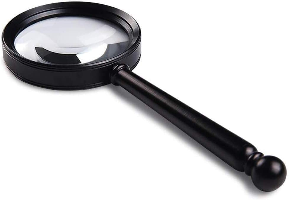 Loupe à main 8X 10X HD avec lumière LED le cadeau idéal pour le confort de lecture des aînés