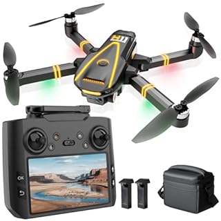 H11 GPS Drones with Camera 4k EIS Professional for Adults & Kids (screen remote controller) RC Quadcopter, Follow Me, Brushless Motor, Auto Return, 2 batteries for 45 min Flight Time, Under 249g
