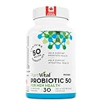 PlantVital Probiotic Supplement for Men - Made in Canada - 50 Billion CFUs, 15 Strains Probiotics for Men - Supports Prostate, Digestive, and Gut Health - 1 Month Supply, 30 Capsules