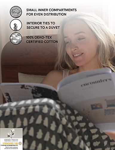 YnM Weighted Blanket,Heavy 100% Oeko-Tex Certified Cotton Material with Premium Glass Beads (Penguin,48''x72'' 12lbs), Suit for One Person(~110lb) Use on Twin/Full Bed
