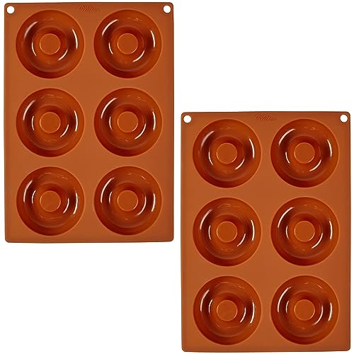 Wilton Non-Stick Food-Grade Silicone Donut Pans,...