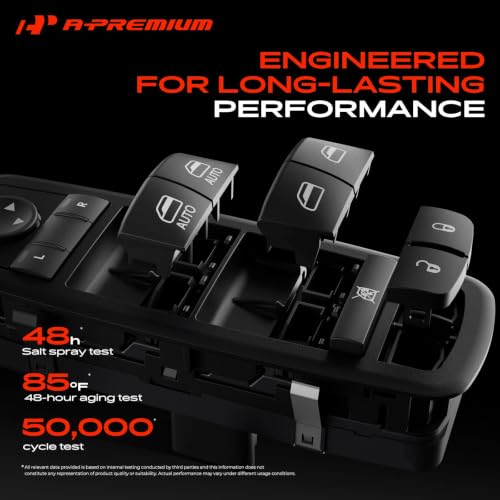 A-Premium Master Power Window Switch Compatible with Toyota Camry 1997-2001 (Built in Japan), 4Runner 1998, Echo 2000-2004, 14 Pins, Front Left Driver Side by A-premium - Used condition - Image 7
