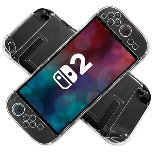 Nintendo Switch 2 �N���A �P�[�X �i2025�N���f���j��p �X�C�b�` 2 �J�o�[ �N���A�ی�P�[�X ���̎��݌v PC�f�ސ� �ϏՌ� NS 2 �ی�J�o�[ �� �y�� ���E�ȒP ����