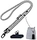 xiaoxiaozhijia Handyband zum Umhängen,Handykette Universal,Lanyard AbnehmbarHandy,Schlüsselband für Alle Smartphones Hüllen (Schwarz Weiß)