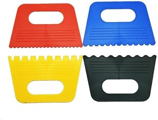 Professional Art Scrape Tool 4 Colors Ideal for DIY Painting and Unleashing Creativity and Imagination of Kids Texture Tools for Artists Plaster Art Supplies and Adaptive Textured Squeegee Art Paints