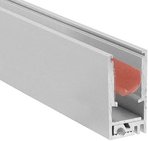 3.28 ft. - Anodized Aluminum KRAV-810 Channel - Illuminates the Edges of Glass or Acrylic with LED Tape Light - Klus 18016