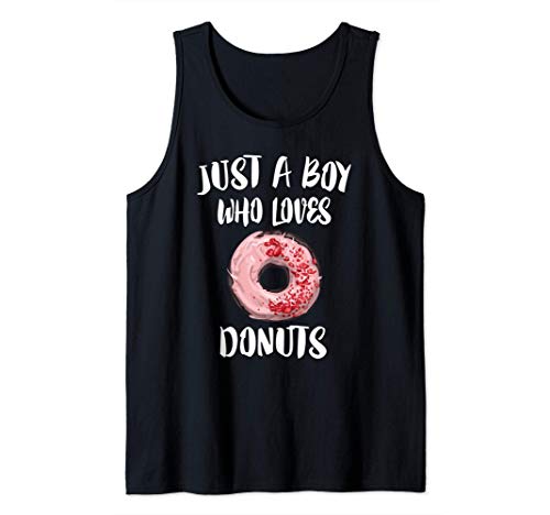 Just A Boy Who Loves Donuts Camiseta sin Mangas