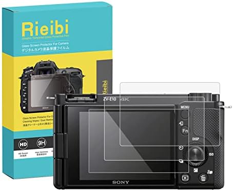 (3 Packs) Rieibi Screen Protector for Sony Alpha A7RII A9 N2 A7SIII A7C A1 A7III Digital Camera, Tempered Glass Film for Sony Alpha 1 A7S III DSC-N2 A7R II A7M3 Anti-Scratch Ultra-clear