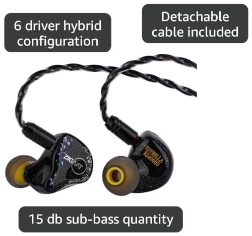 Image of Linsoul ZiiGaat x Jay's Audio Estrella 2DD x 4BA Hybrid Driver in Ear Monitor, Wired Earbuds IEM, Gaming Earbuds, with 3-Way Crossover Tuning for Audiophile Musician