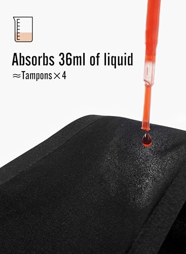 KEECOW 2 Pack High Waist Period Athletic Shorts for Women, Leak-Proof, Heavy Flow, Yoga, Running, Gym, Sports2