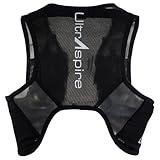 Ultraspire Stealth Runner's Hydration Race Vest W/2X 300 ml Softflasks - Black, Small