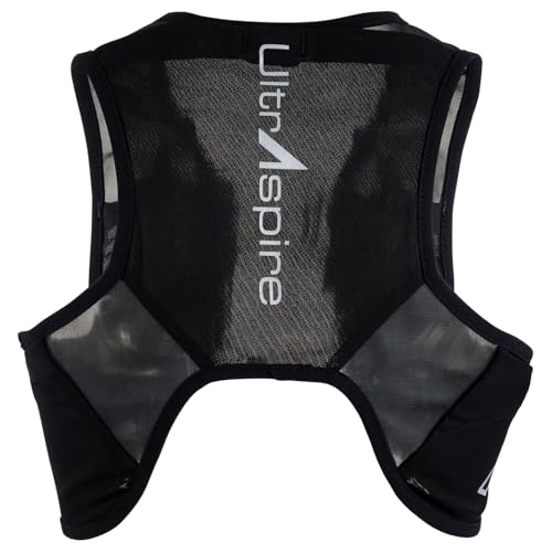 Ultraspire Stealth Runner's Hydration Race Vest W/2X 300 ml Softflasks - Black, Large