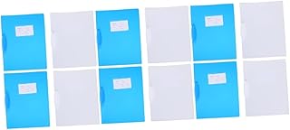 Ciieeo 12Pçs Pasta Pasta Pasta De Arquivo De Plástico Pastas Rotativas Suporte De Documentos Pasta Rotativa Transparente Pastas Criativas Pastas De Haste De Tração Pastas De Relatório