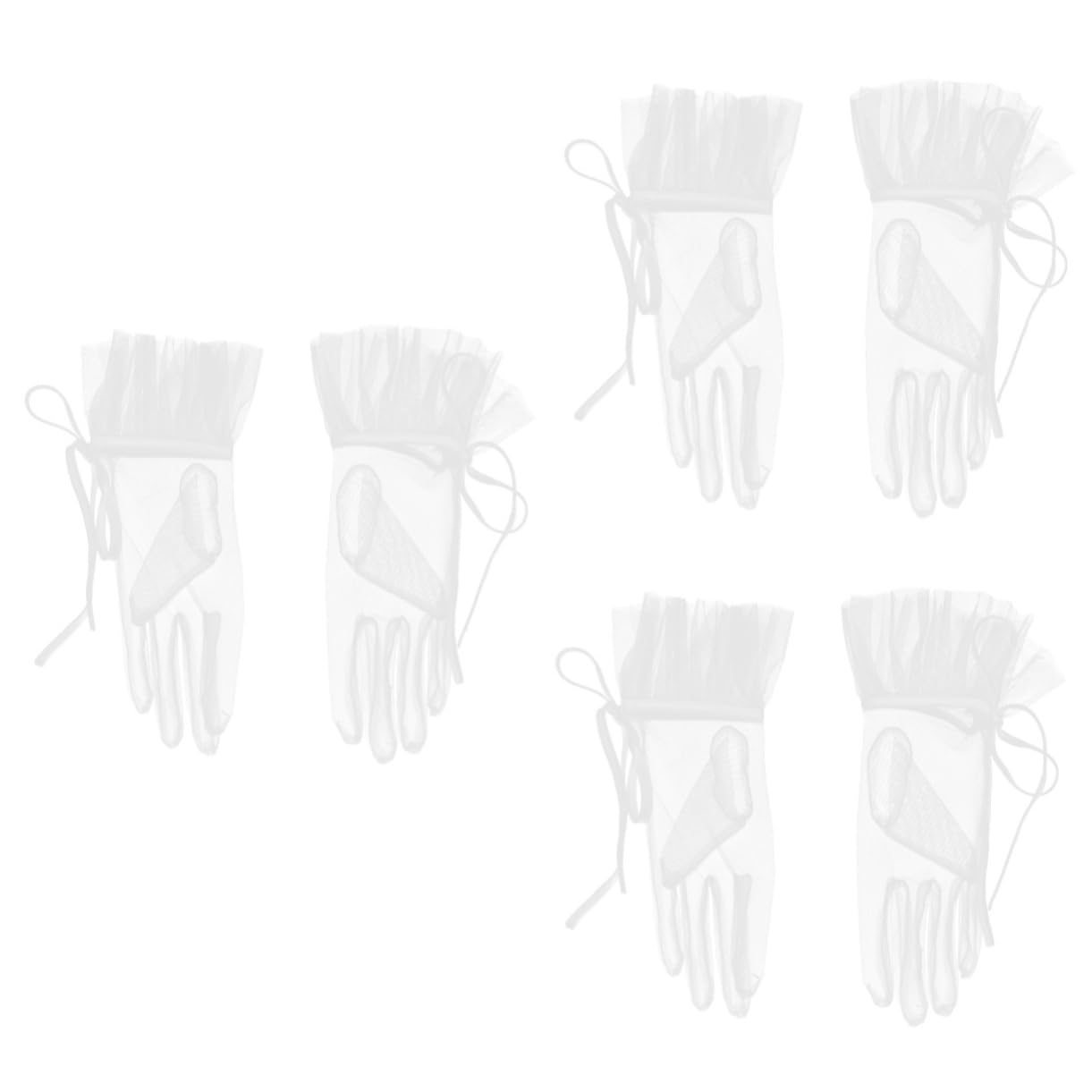 Guantes Accesorios de Novia Nupcial Velo Corto para Novia Paseo Vestido de Novia Vestido de Lujo Patas muñequeras Suministro de Boda