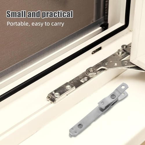 Tope de ventana Hohopeti con control de apertura y cerradura de seguridad infantil anticaídas 8