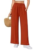 que porter avec pantalon rouge brique Design : ce pantalon taille haute pour femme est doté d'une ceinture élastiquée à plis pour un confort et une facilité d'utilisation optimaux. Confectionné dans un tissu léger et fluide, il offre une sensation de fraîcheur parfaite pour les mois chauds de l'été. Pièce polyvalente incontournable, sa silhouette ample et décontractée et ses poches latérales pratiques allient à la perfection élégance et fonctionnalité au quotidien.