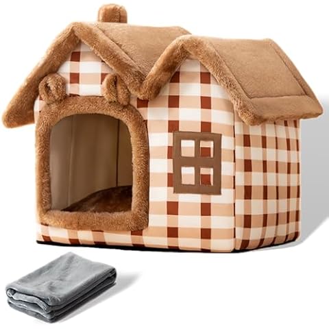 SEOUGEE Warm Cosy Cat Cave Bed Cover