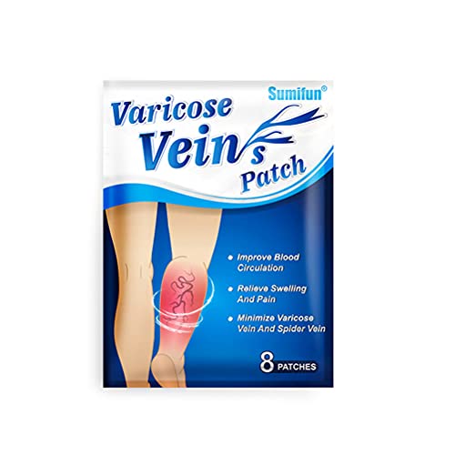 Parche de venas varicosas para varices de pierna, 8 unidades/bolsa de parche de curación de venas varicosas para el cuidado de las venas y la circulación sanguínea flebitis capilar Cover