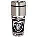 NFL Oakland Raiders 16 oz. Stainless Steel Travel Tumbler with Metallic Graphics, One Size, Team Color