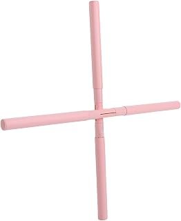 Yoga Sticks Stretching Retractable Back Posture Correct Pink Yoga Training Stick for Opening Shoulder