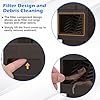 WADEO Rainwater Collection System, Downspout Diverter Fits for 2"x 3" or 3"x 4" Residential Downspouts, Rain Barrel Diverter Kit with Adjustable Valve and Filter, 5FT Hose, Brown #2