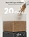 oneisall Automatic Cat Feeder for 2 Cats, 20 Cups/5L Automatic Cat Food Dispenser for Small Pets Indoor, Timed Cat Feeder for Dry Food