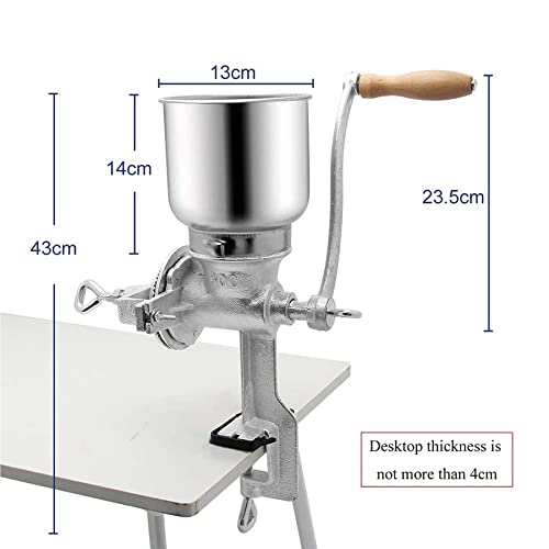 RTYUI Mühle, Kaffeemühle Hand Getreidemühle Manuelle Mais Müslimühle Bierbrauwerkzeug Hafermehl Kaffee Lebensmittel… – Bild 3