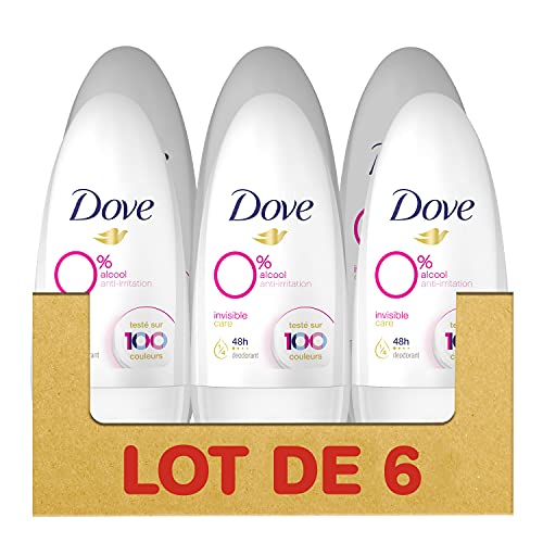 Déodorant Femme Bille 0% Invisible Care, anti-irritation et anti-traces, sans alcool, protection & soin 48h