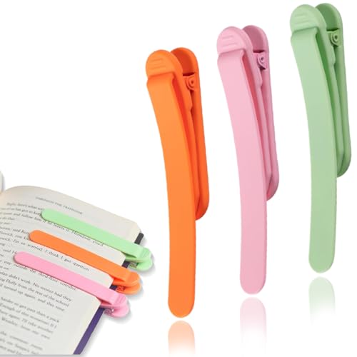 KOLZEMV Lot de 3 marque-pages innovants en silicone, Pour les