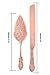 Strova Rose Gold Wedding Cake Server Set – Vintage Cake Cutting Knife and Server for Event Use