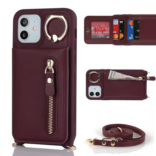 Zouzt for iPhone 12/12 Pro Case with Cord and Card Holde - Image 3
