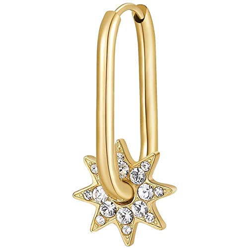 Brosway Rechteckiger Ohrring für Damen, Chakra Star Shining BHKE112, 29 mm, Legierter Stahl, Kristall Cover