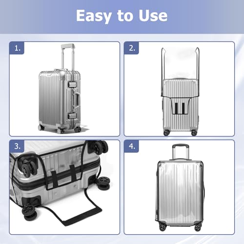 Protège-valise trolley réutilisable pour sécuriser vos bagages en voyage