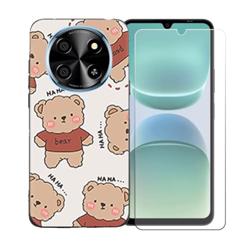 LCEHTOGYE Kp Oukitel C1 Plus +KXXN[veN^[pP[XAKp Oukitel C1 Plus (6,52")ƌ݊̂ubN\tgTPUVRQP[XیJo[ LLM48