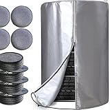 Sac à pneus en tissu Oxford étanche à la poussière pour le rangement des pneus de voiture Housse de pneu de voiture Housse de protection pour pneus de voiture, sans tapis, argent, 58 x 76 cm