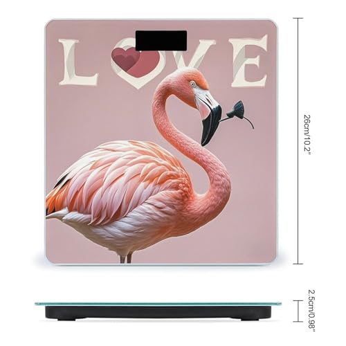 Love Flamingo Báscula Digital de Baño Precisa y Moderna miniatura 2