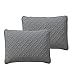 VCNY Home Grey Quilt for Queen Bed – 3-Piece Bedspread Coverlet and Shams, Soft Bedding Comforter Alternative for All Seasons (Nina, Full/Queen)