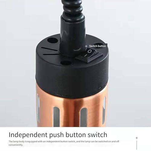 Luminária pendente retrátil com isolamento, lâmpada de aquecimento suspensa para aquecedor de alimen