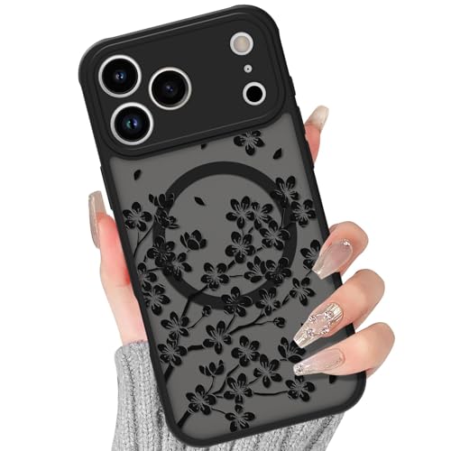 Coque florale pour téléphone 17 Pro Max MagSafe BITOBE en TPU souple