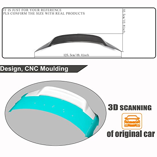 Mcarcar Kit Real Carbon Fiber Trunk Spoiler Fits For Mercedes Benz Cls Class W218 Sedan 2012-2018 Cls350 Cls400 Cls500 Cls550 Cls63 Amg Auto Cf Car Rear Boot Lid Highkick Wing Lip Factory Outlet #TOP4