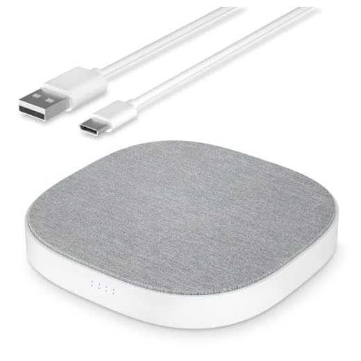 Wireless Charging Pad for iPhone Samsung, Anti-Slip, Detachable USB Cable