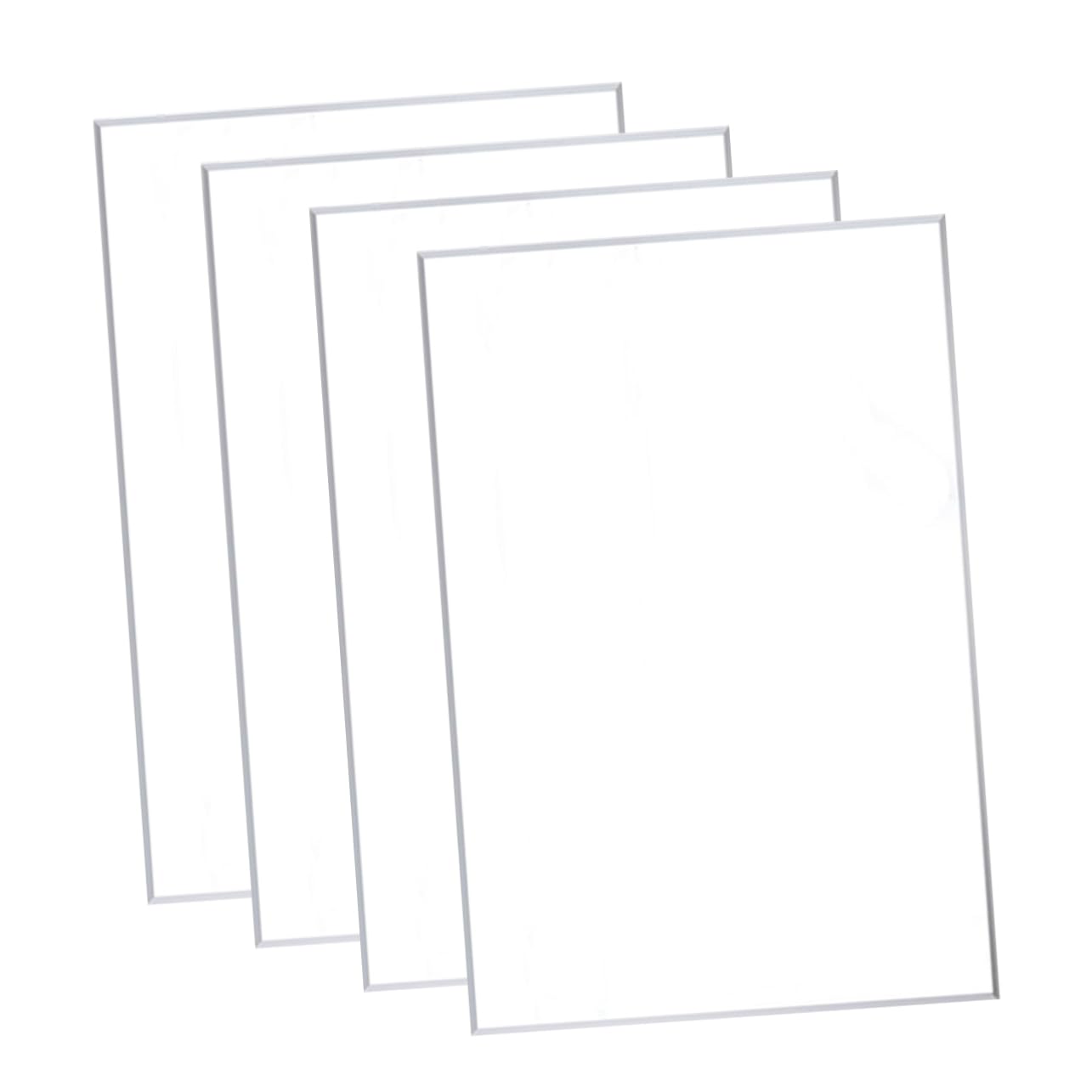 Ciieeo 4pcs Clear Acrylic Sheets for Craft Projects Transparent Picture Frame Replacement Panels for Painting Sign Making and Display Use