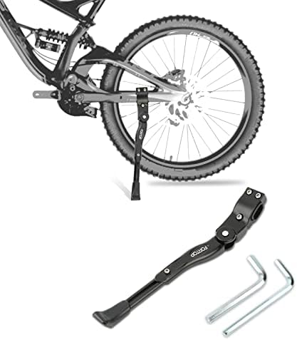 FORTOP Bike Kickstand, Adjustable Aluminum Alloy Bicycle Support Kick Stand Fit for 22-29 Inch Mountain Bike/Road Bicycle/BMX/MTB/City Commuter Bike/Kids Bike/Sports Bike/Adult Bike/Road Bike
