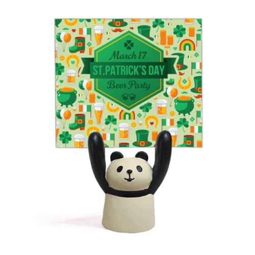 Offrez ce support mémo bière et panda dessin animé pour la Saint-Patrick