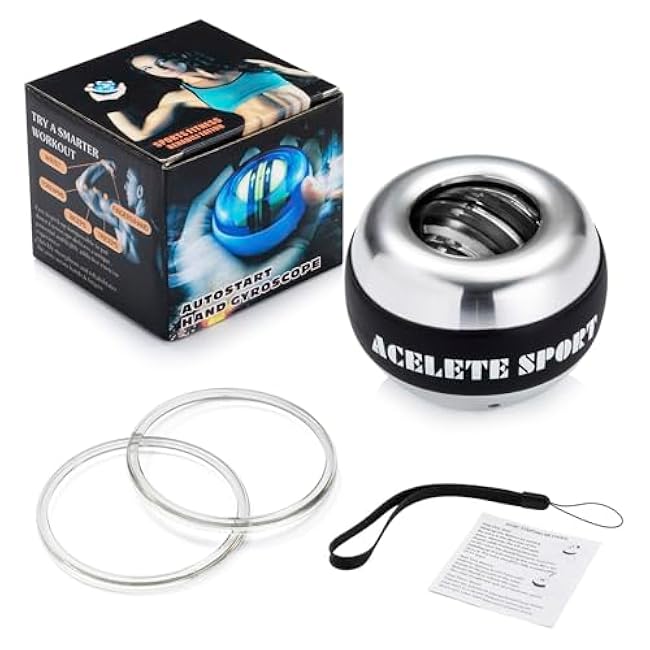 Gyro Ball Wrist Exerciser Auto-Start Wrist Trainer Ball Forearm Strengthener for Stronger Wrist Bones and Muscle