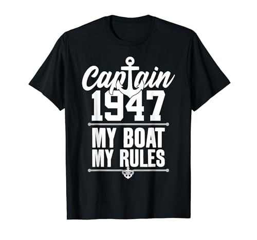 �L���v�e��1947 MY BOAT MY RULES CAPTAIN 79th BIRTHDAY T�V���c