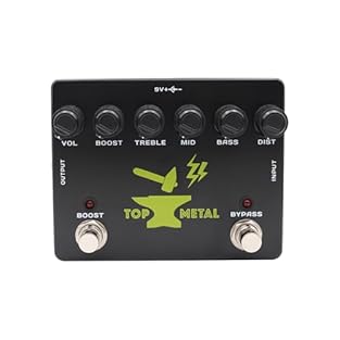 Precision Three-Band EQ Control: The BOOST TOP METAL effects pedal features a unique three-frequency EQ that allows for precise adjustments, sculpting the mid-range to create powerful heavy metal core tones essential for electric guitar performance. ...