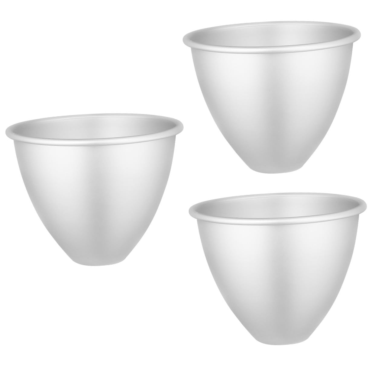 MAGICLULU 3stücke Aluminium Kuchenform Mit Festem Boden Antihaft Backform Für Schichtkuchen Käsekuchen Und Mousse Backform Für Müheloses Entformen Und Gleichmäßiges Backen