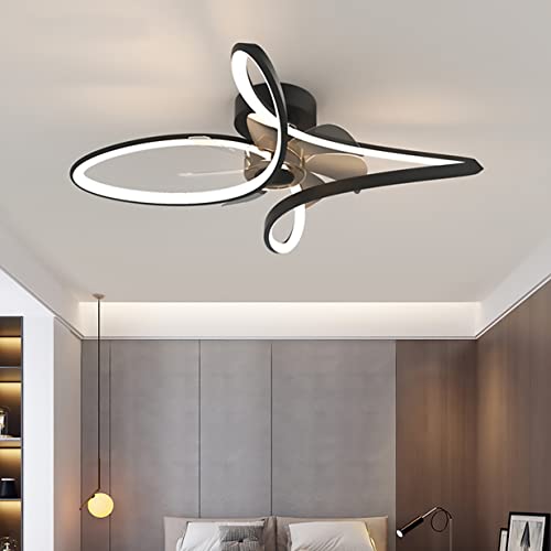 Ventilateur de plafond réglable moderne avec télécommande noire - 7